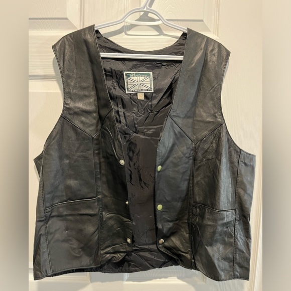 Harley Davidson Motorcycle Britany Leather Collection Vest Size 50 - Picture 3 of 15